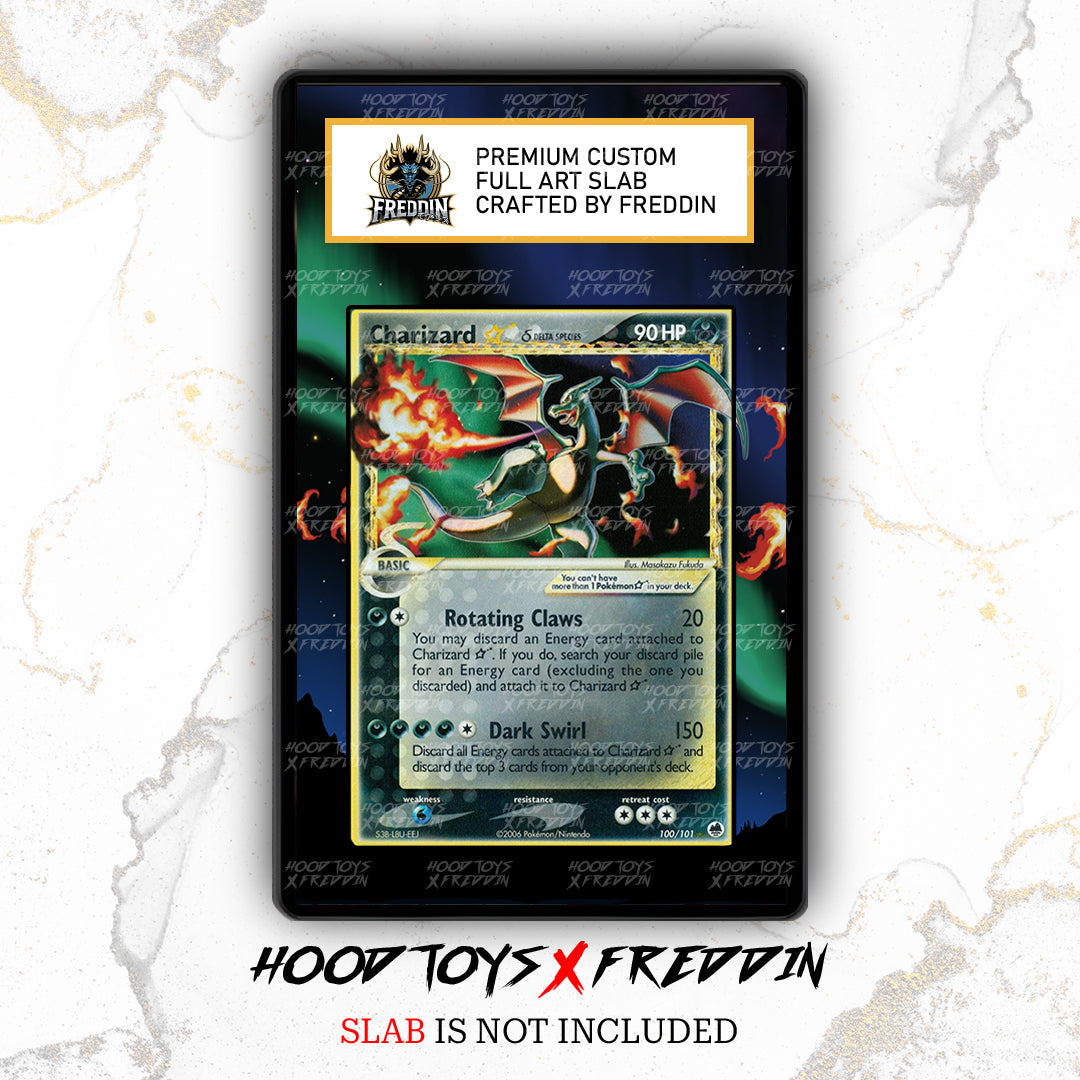 Charizard [Gold Star] #100 | FREDDIN Full Art Slab