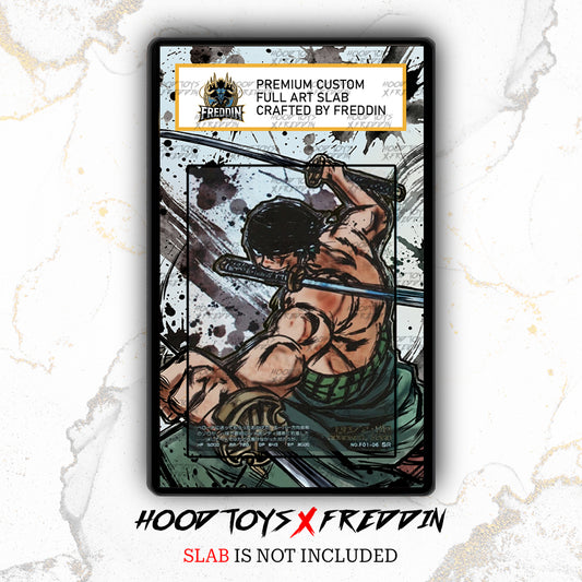 Zoro SR - F01-06 CARDDASS | FREDDIN Full Art Slab