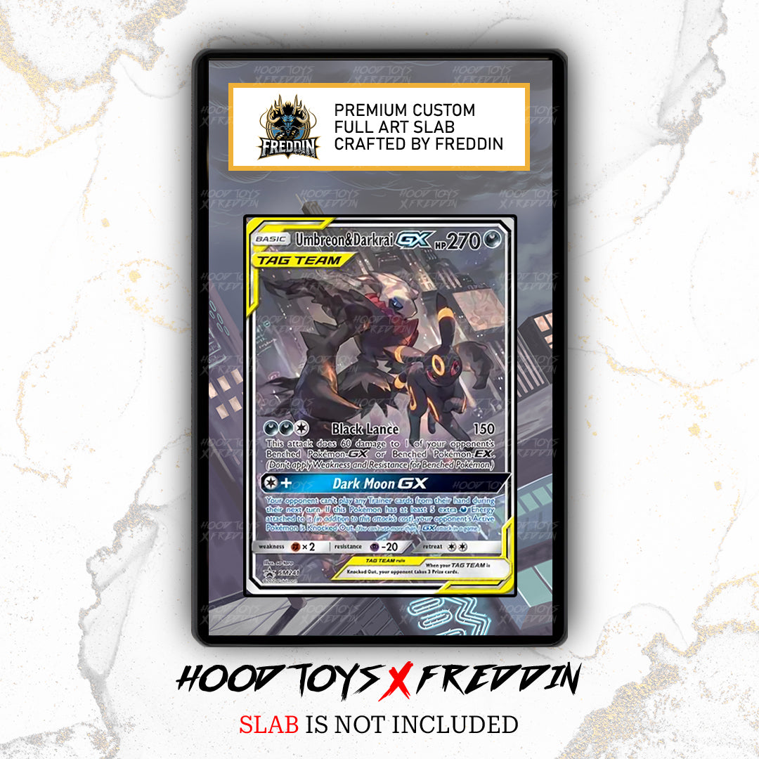 Umbreon & Darkrai GX #SM241  | FREDDIN Full Art Slab