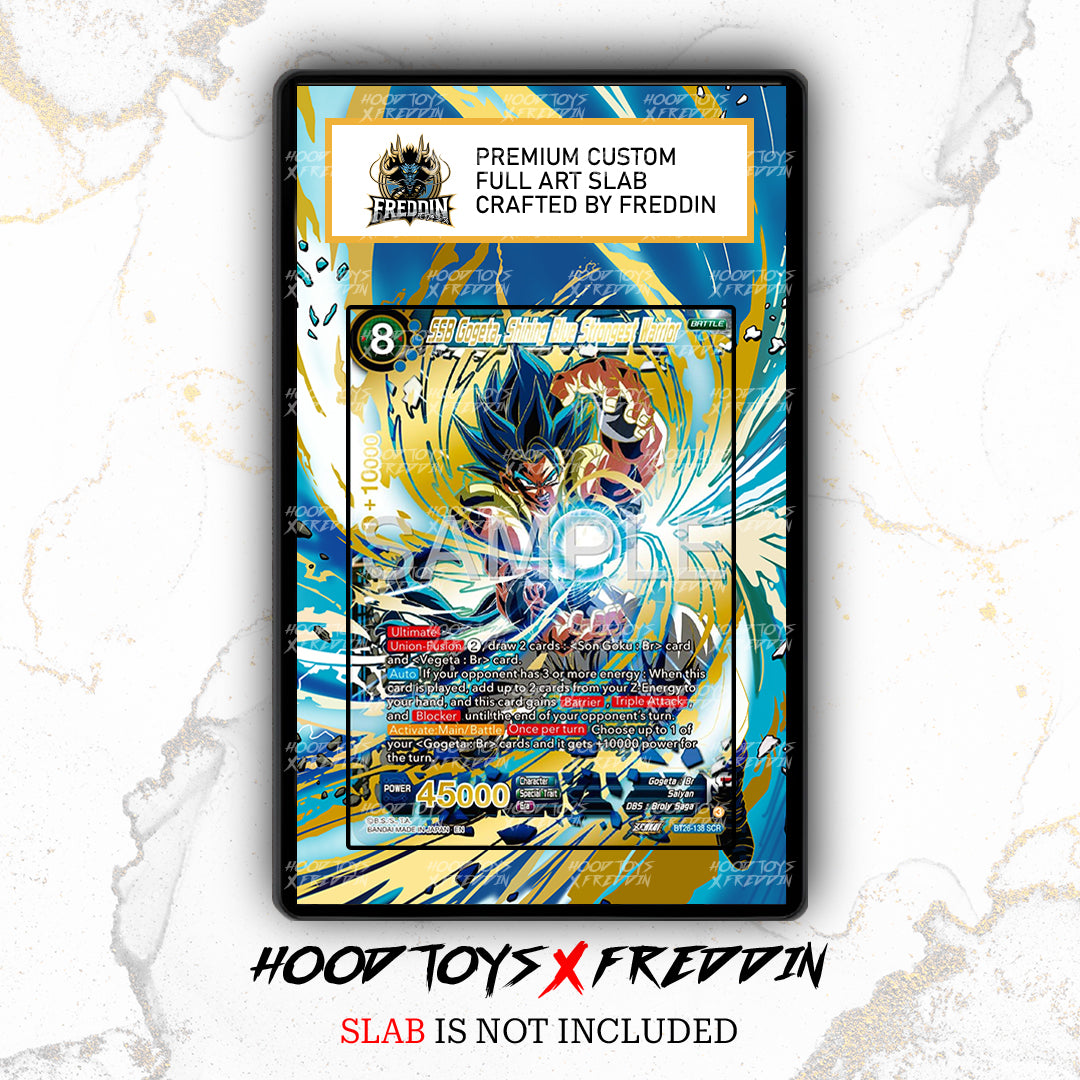 SSB Gogeta, Shining Blue Strongest Warrior BT26-138 | FREDDIN Full Art Slab