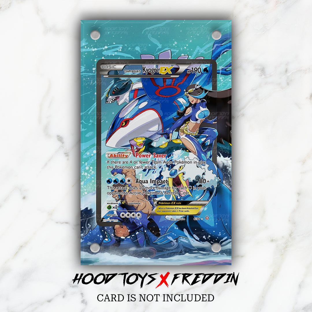 Team Aqua's Kyogre EX #6 | FREDDIN Full Art Case