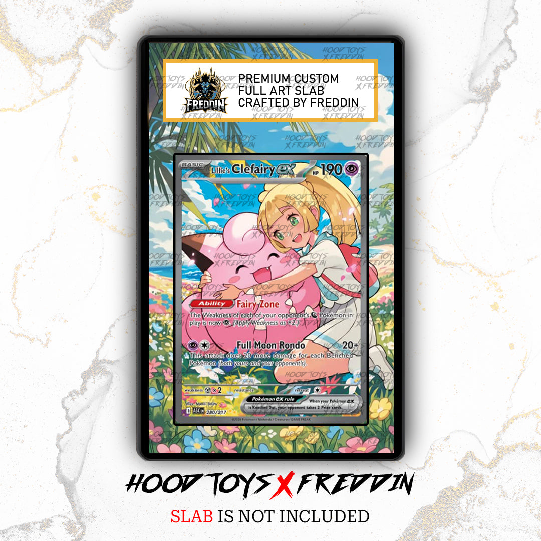 Lillie's Clefairy Ex #280 | FREDDIN Full Art Slab