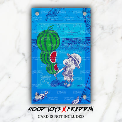 Watermelon Luffy X Eiichiro Oda Signature | FREDDIN Full Art Case