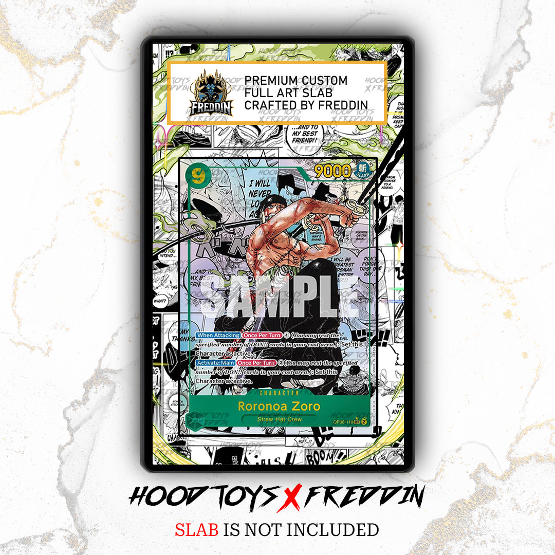 Roronoa Zoro [Manga PRB01] OP06-118 | FREDDIN Full Art Slab