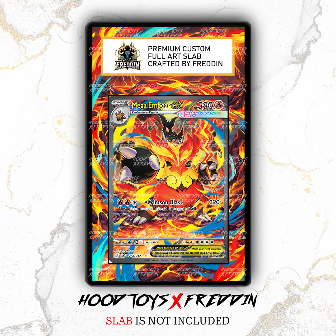Mega Emboar EX #273 | FREDDIN Full Art Slab