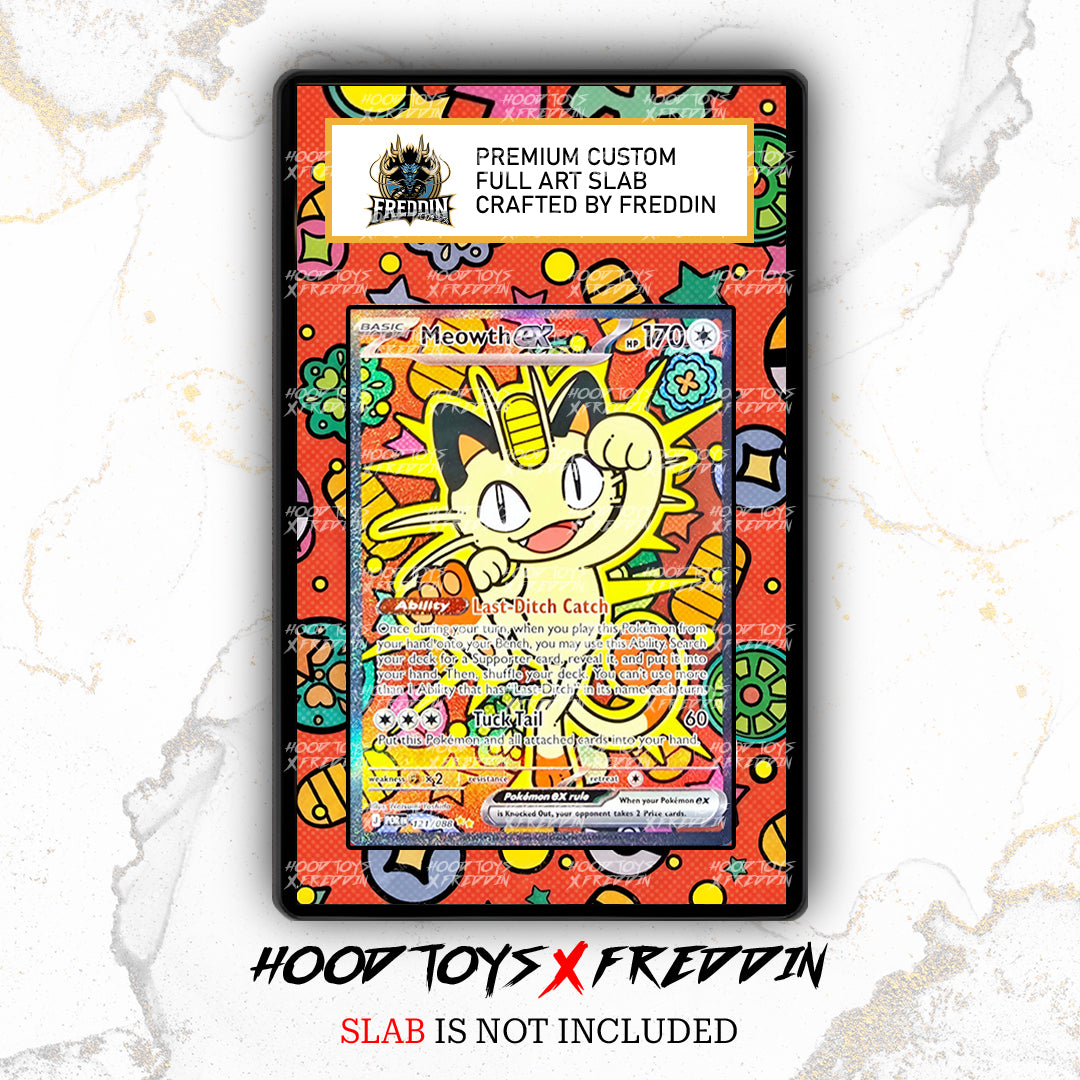 Meowth EX #121 | FREDDIN Full Art Slab