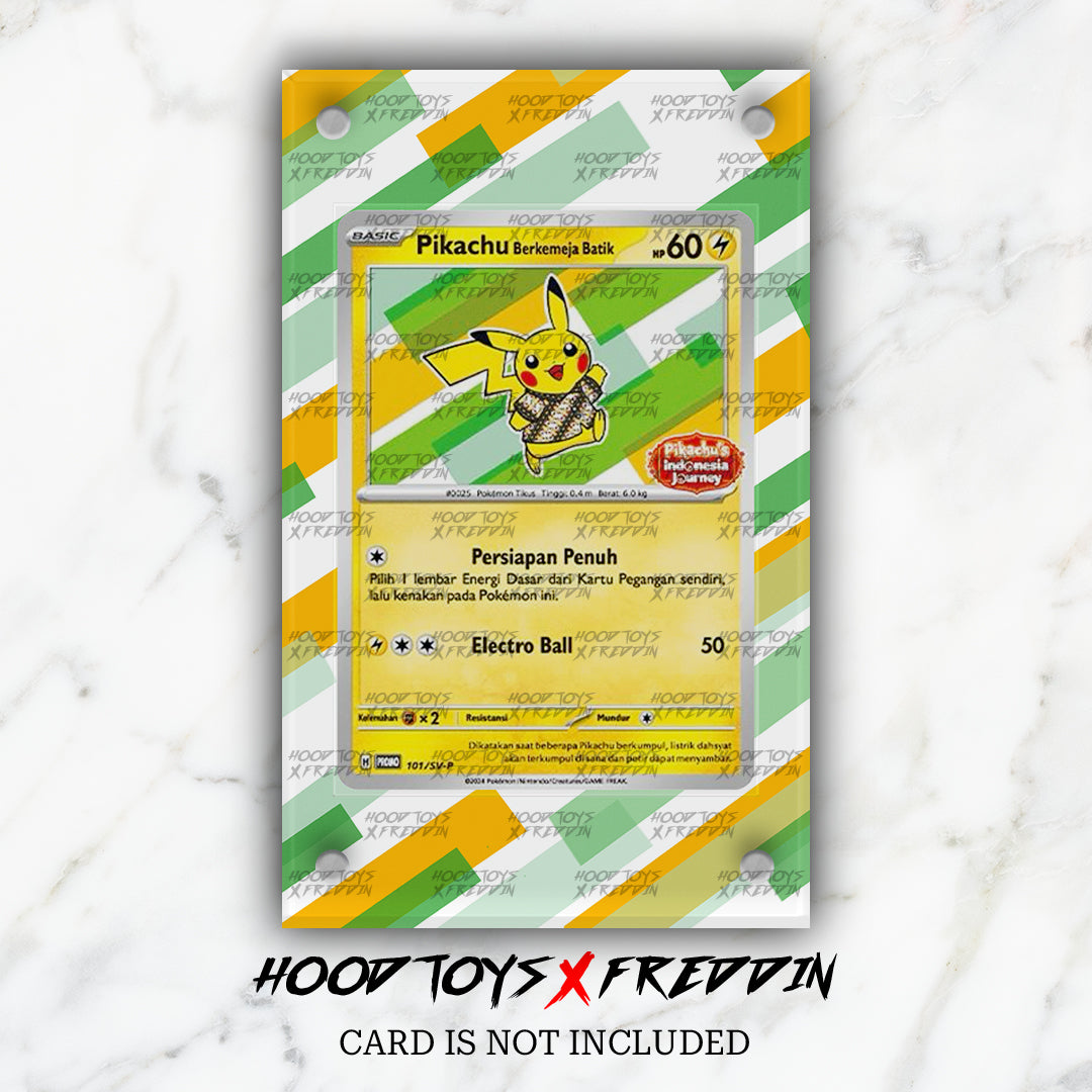 Pikachu Berkemeja Batik #191/SV-P | FREDDIN Full Art Case