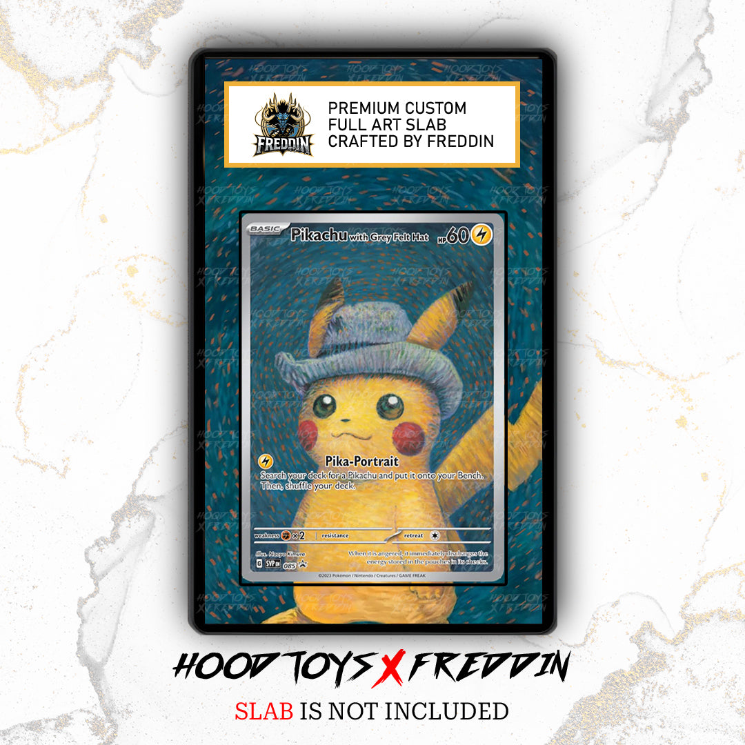 Pikachu with Grey Felt Hat #85 | FREDDIN Full Art Slab