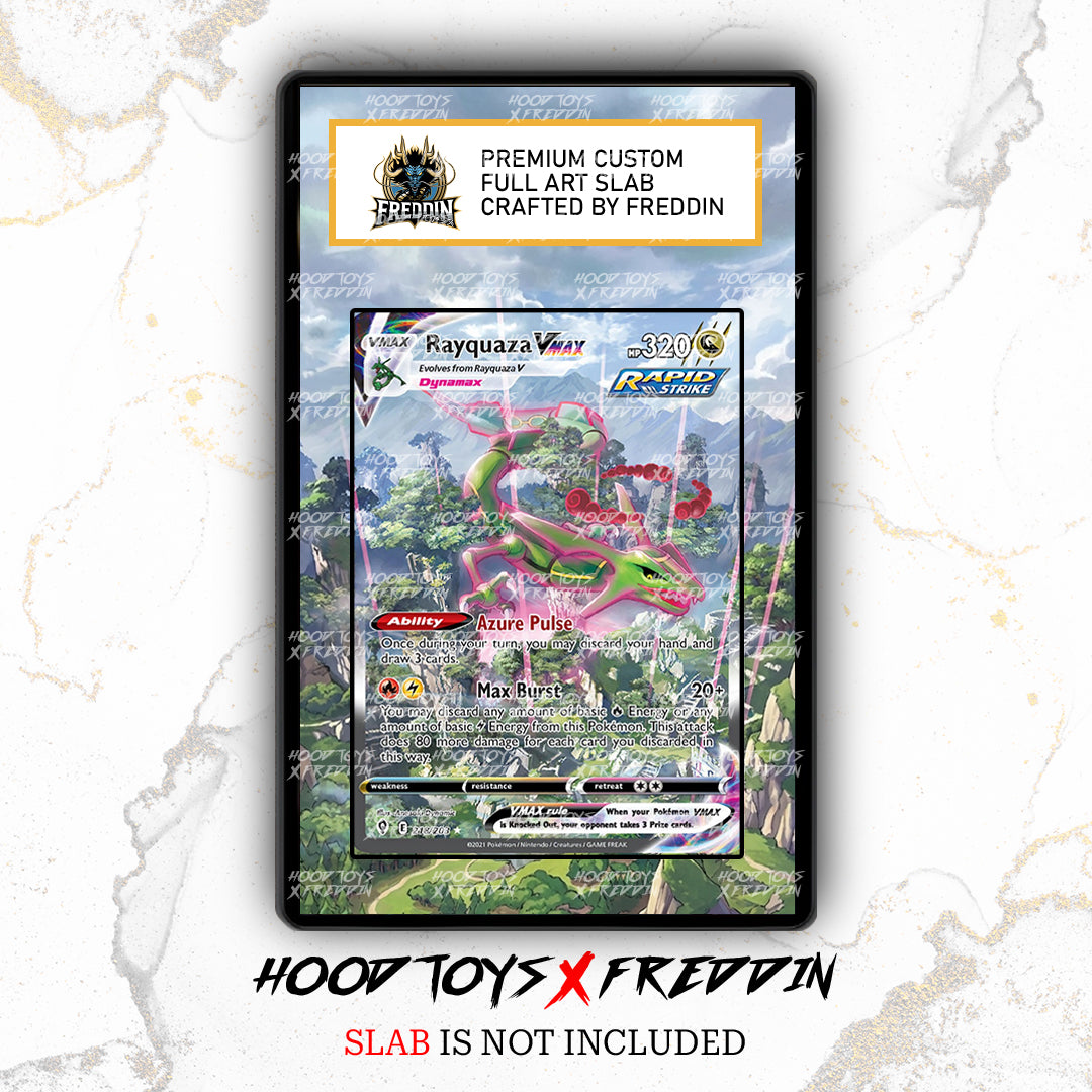 Rayquaza VMAX #218 | FREDDIN Full Art Slab