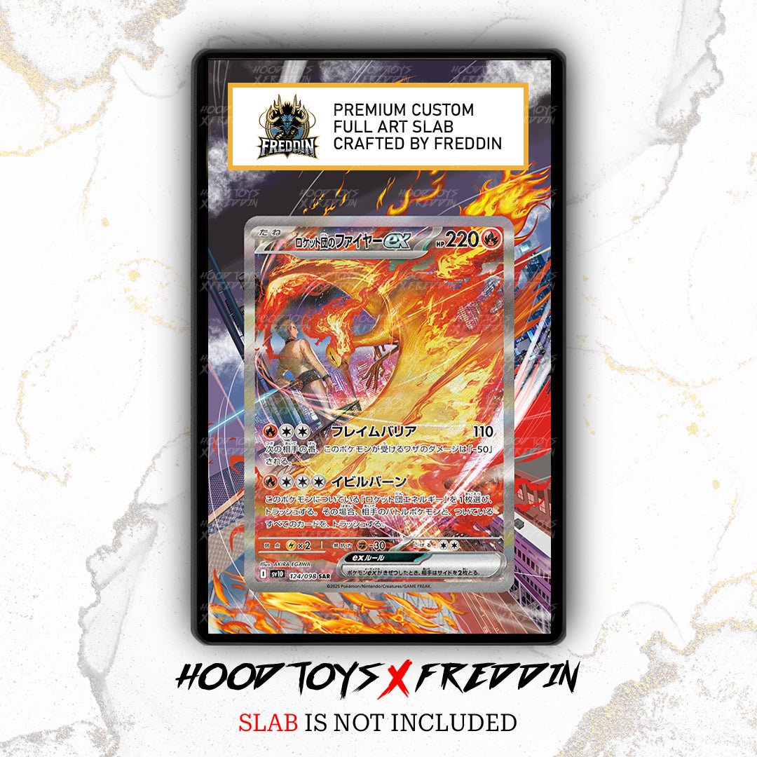 Team Rocket's Moltres ex #124 | FREDDIN Full Art Slab