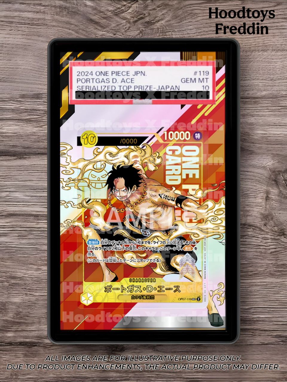 Portgas.D.Ace [Top Prize] OP07-119 | FREDDIN Full Art Slab