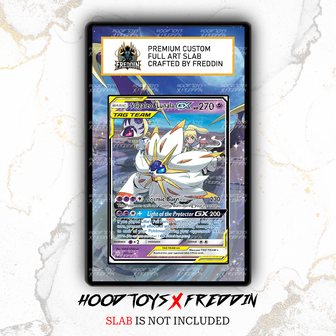 Solgaleo & Lunala GX #75 | FREDDIN Full Art Slab