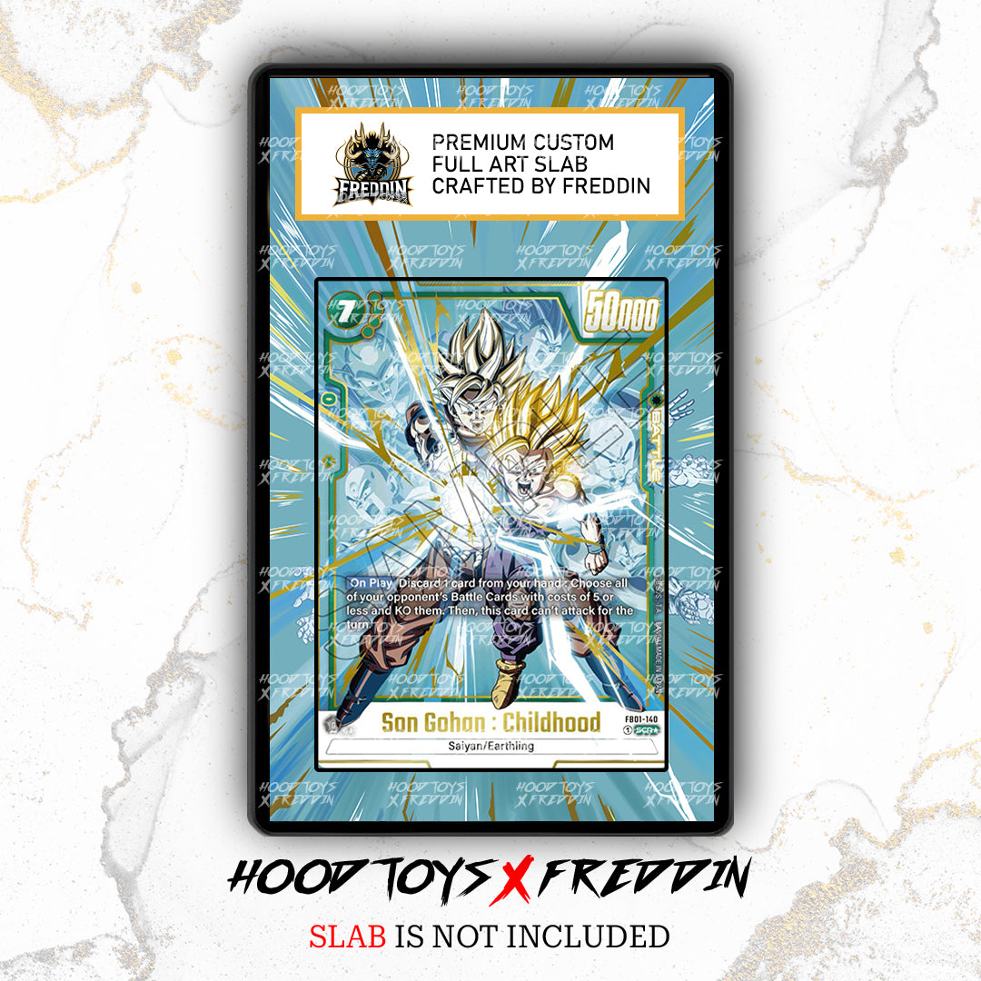 Son Gohan: Childhood [Alternate Art] FB01-140 | FREDDIN Full Art Slab