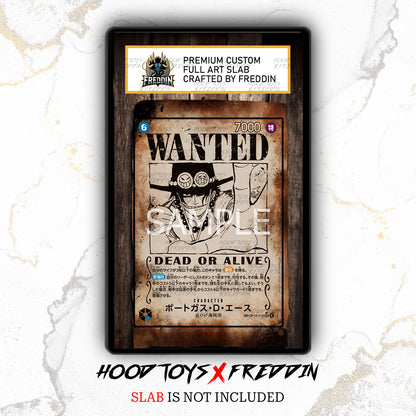 Portgas.D.Ace [Wanted] OP13-119 | FREDDIN Full Art Slab