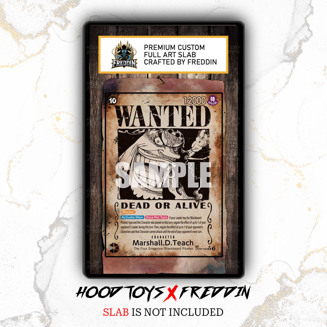 Marshall.D.Teach [Wanted] OP09-093 | FREDDIN Full Art Slab
